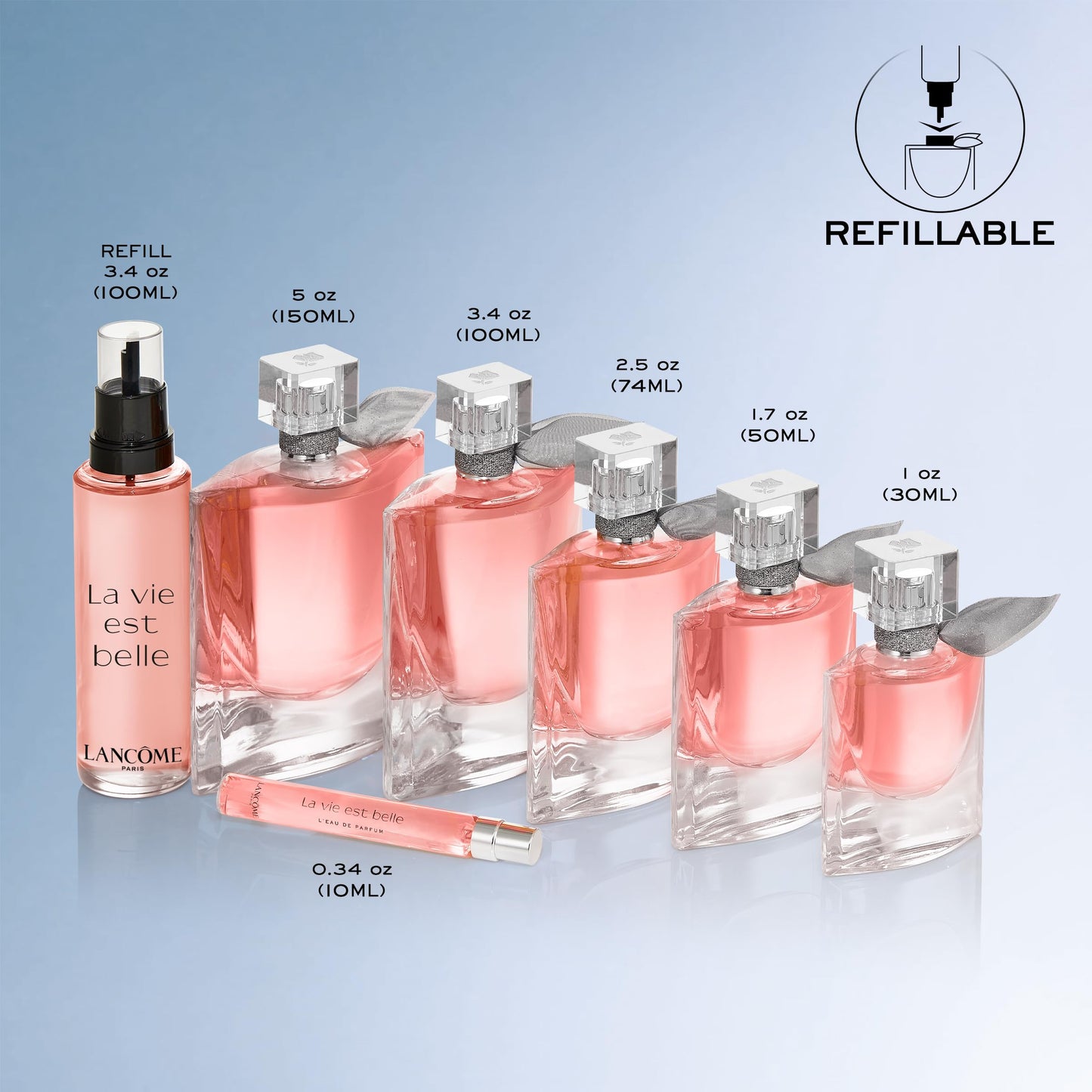 Lancôme La Vie Est Belle Eau de Parfum - Long Lasting Fragrance with Notes of Iris, Earthy Patchouli, Warm Vanilla & Spun Sugar - Floral & Sweet Women's Perfume, 1 Fl Oz