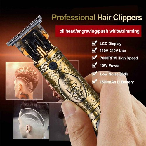 Suttik Professional Hair Clippers and Electric Shavers Set, Beard Trimmer for Men Electric Razor Beard Grooming Kit Hair Trimmer with 2 Foil Head and Limit Combs, Gift for Men,Bronze