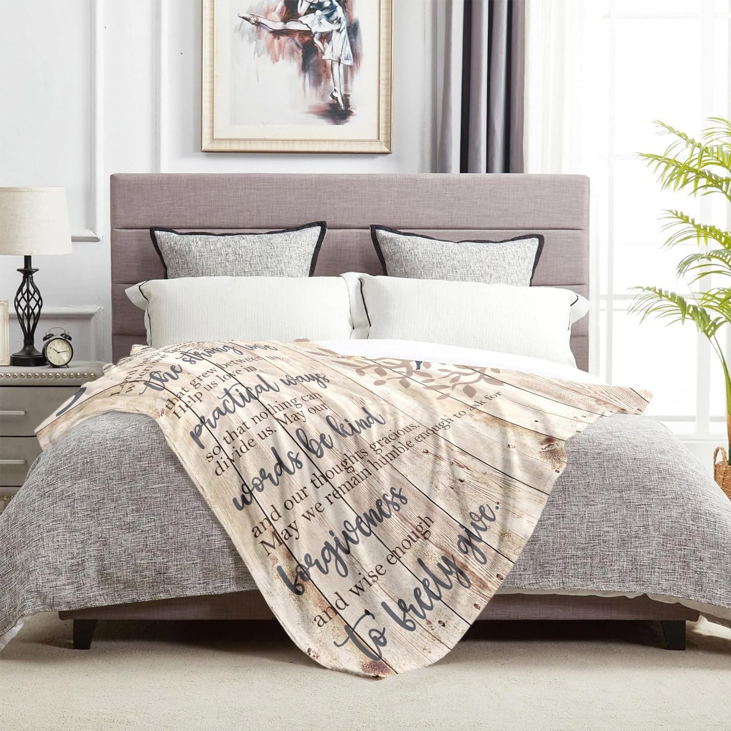 Dfaqehk Wedding Gifts for Couples 2025, Bridal Shower Gift for Bride to Be, Best Bride Gifts for Wedding Day, Unique Newlywed Gifts for Couples, Marriage Prayer Throw Blanket 60 x 50 Inch