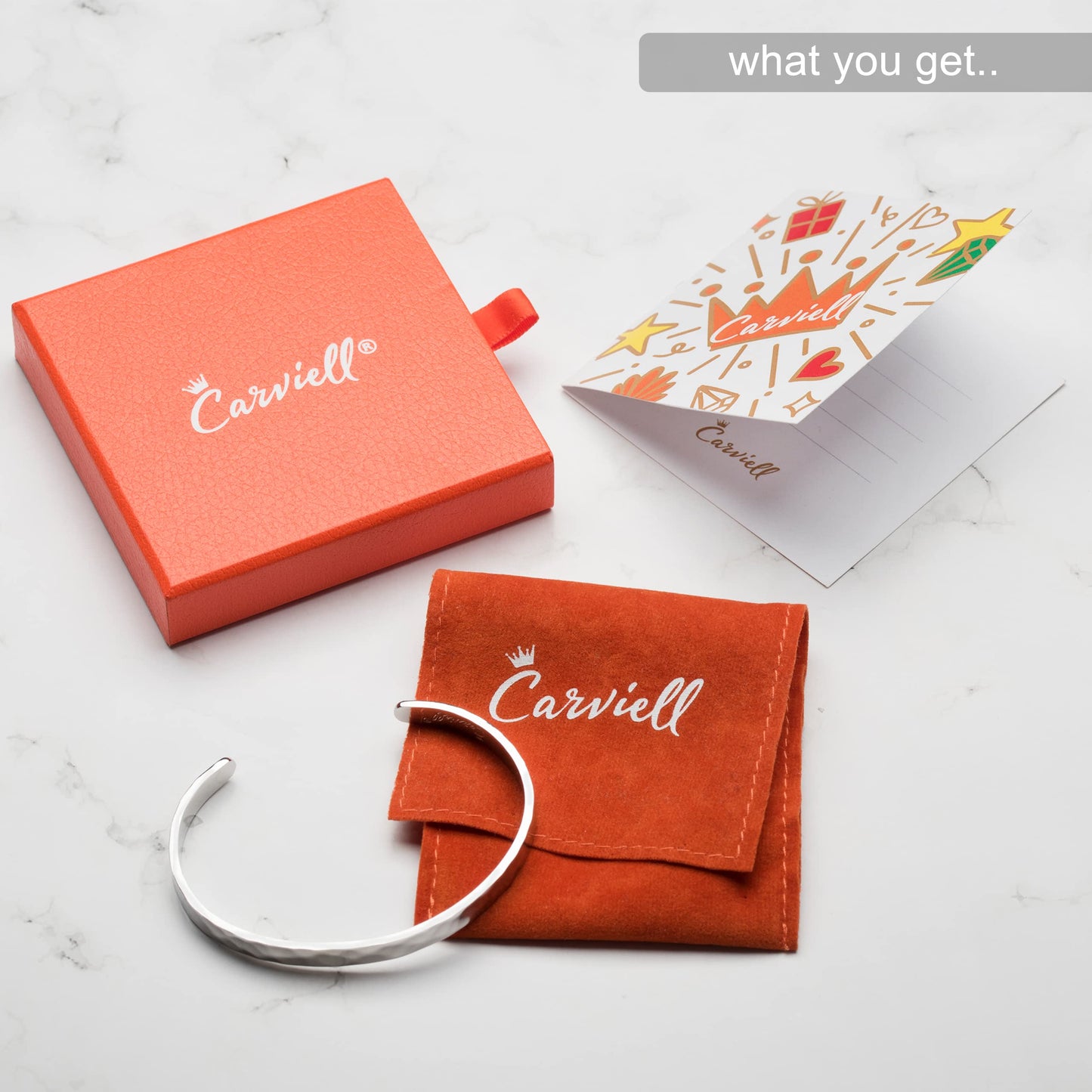 Carviell Friendship Bracelet For Best Friend, Inspirational Bracelets for Women, Cute Engraved Cuff Bangle for BFF, Gifts Jewelry for Friends
