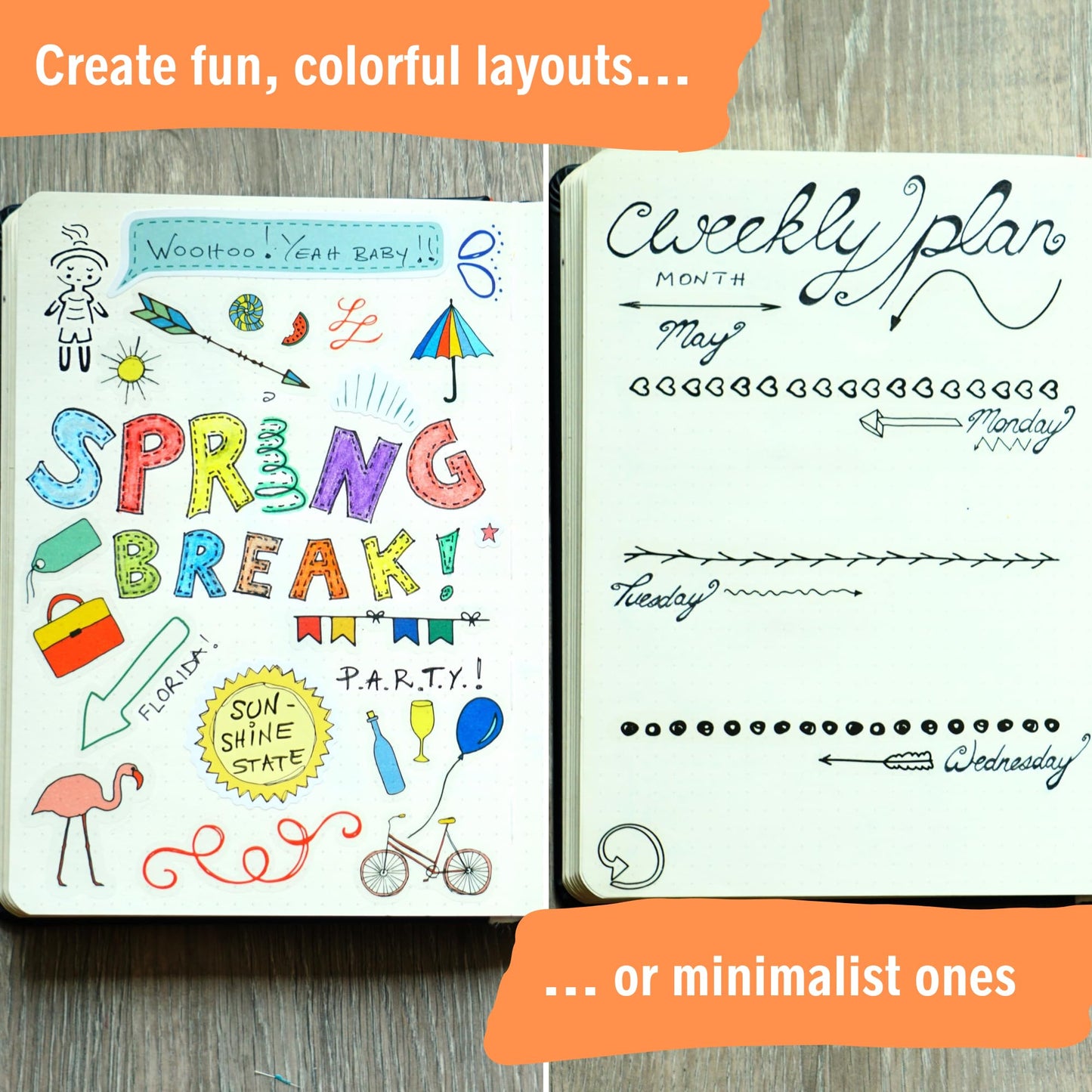 Ultimate Design Elements Planner Stickers Set - Value Pack of 24 Sheets - Clear Stickers, Banners, Arrows, Mandala Coloring - Cute Supplies and Accessories for Bullet Dotted Journals or Scrapbooking