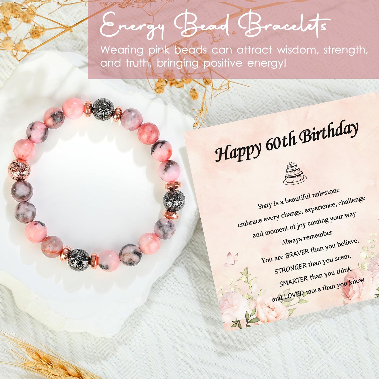 Saineron 60th Birthday Gifts for Women 60 Year Old Birthday Gifts for Women Cool 60th Birthday Gift for 60 Year Old Woman Happy 60th Birthday Gift Ideas for Woman in Their 60s