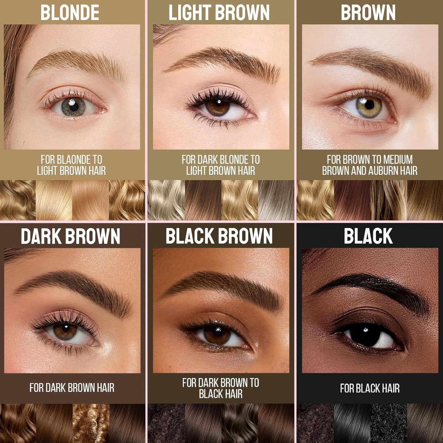iMethod Curved Eyebrow Pen and Brow Gel Clear - Eyebrow Pencils for Women with Natural Hair Like Strokes, Eyebrow Makeup for All-Day Defined, Waterproof, Smudge-proof, Dark Brown