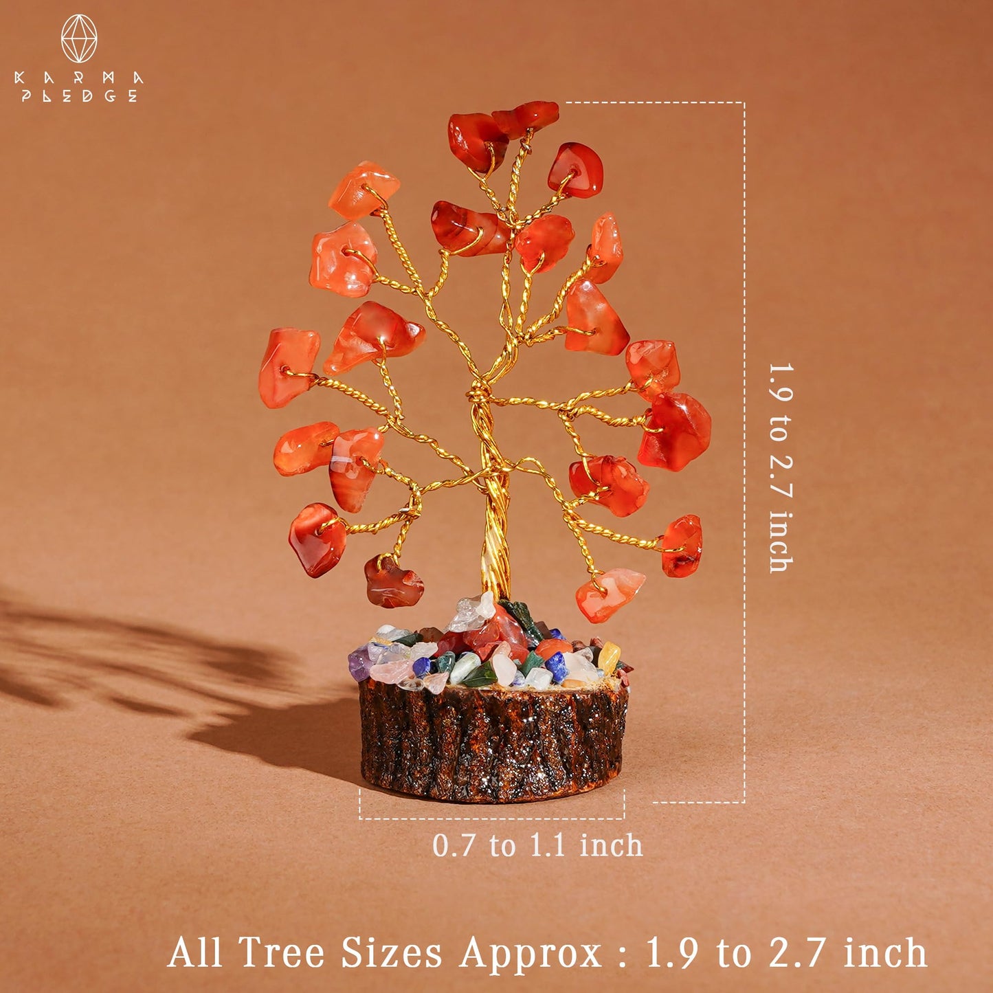 Chakra Healing Crystal Tree Set of 12, Thoughtful Gifts for Women, Office Desk Decoration, Home, Shelf Decor for Positive Energy, Money, Reiki Healing, Good Luck, Birthday Gifts for Mom Love Ones