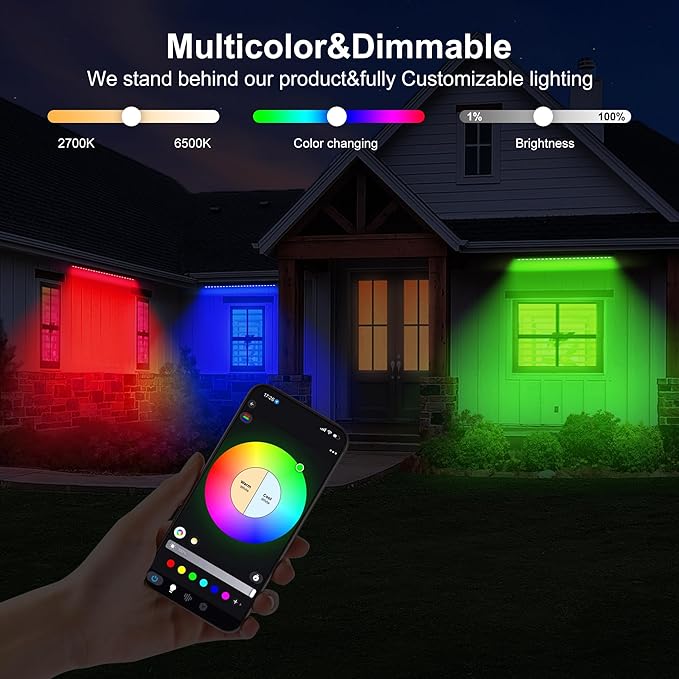 RGBCW Wall Washer Lights, 180W Stage Wash Light Bar Smart APP & Remote Control, Group, Memory,Timing, Music Sync Function, Color Changing Linear Wash Light for Stage Birthday Party Wedding