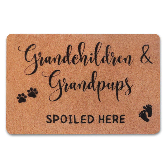 PLUJOYS Grandma Gifts,Nana Gifts,Gifts for Grandparents,Grandpa Gifts,Grandma Grandpa Birthday Gifts,Gigi Grandma Gifts from Granddaughter Grandchildren Grandson Grankids,Doormats Home Decor
