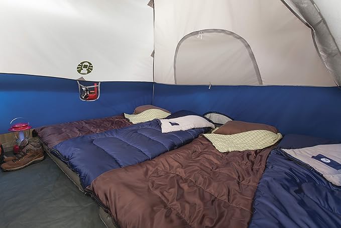 Coleman Sundome 6-Person Tent with Rainfly, Weatherproof Tent Sets Up in 10 Mins