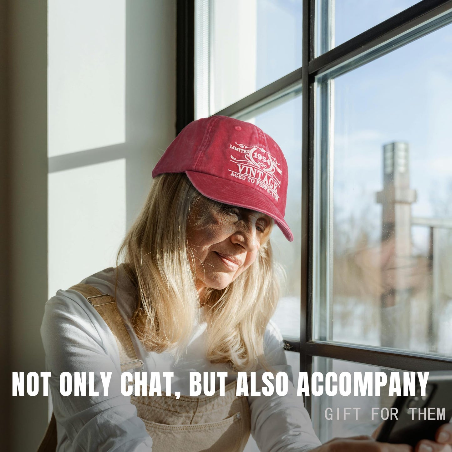 Roceyang 70th Birthday Gifts for Him Her, 1955 Unique Gifts for 70 Year Old, Vintage Hat