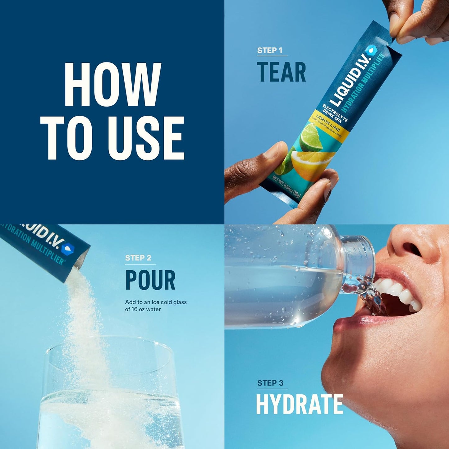Liquid I.V.® Hydration Multiplier - Tropical Punch | Electrolyte Powder Drink Mix | 1 Pack (16 Servings)