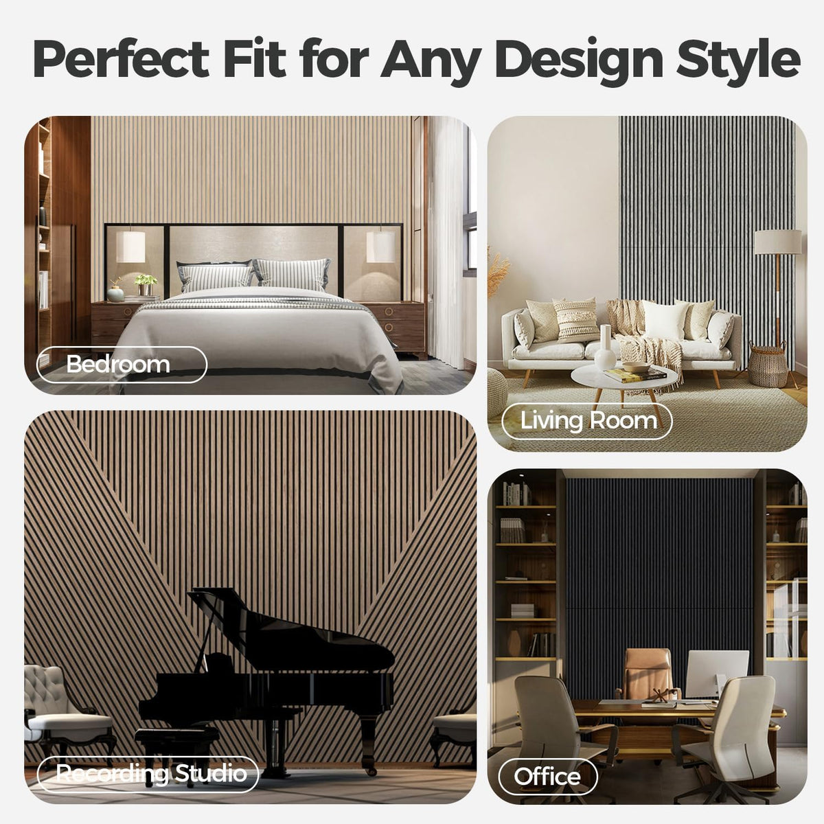 AKUMAX 4 Pack Soundproof Wall Panels-Acoustic Panels 4.72x6.3Inches 3d Wall Panels High Density Sound Dampening Panels (Sample)