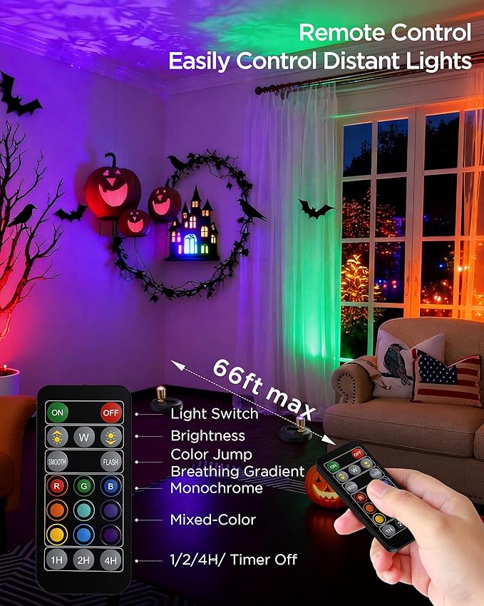 Spot Lights Indoor RGB Spotlight: Rechargeable Color Changing Wireless Uplights Indoor - Plants Tree Artwork Model Picture Display Accent Lighting for Home Decor Homeowners
