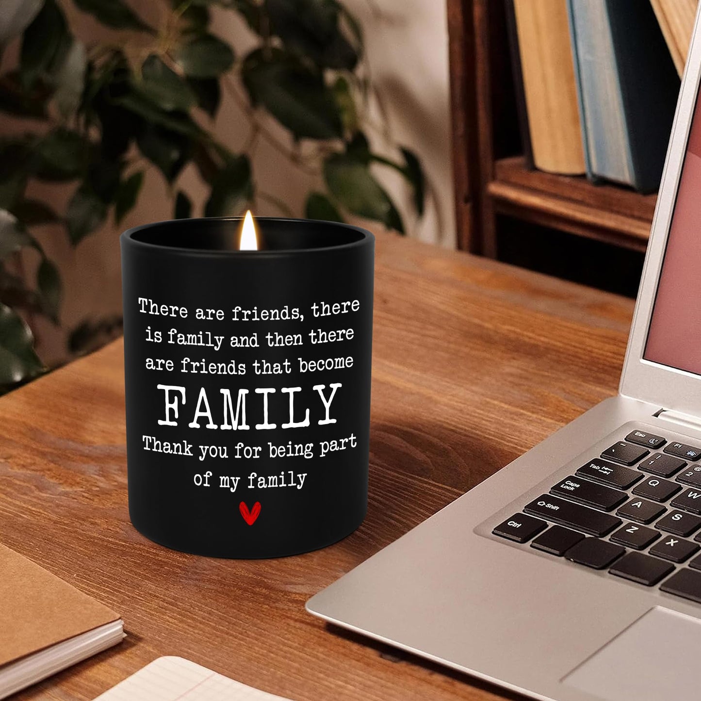 TEEZWONDER Friend Gifts for Women - Long Lasting Vanilla Lavender Candle 10 oz - Friendship Birthday Gifts for Women Men BFF Bestie Coworkers Friends Female, Scented Candles for Women Men