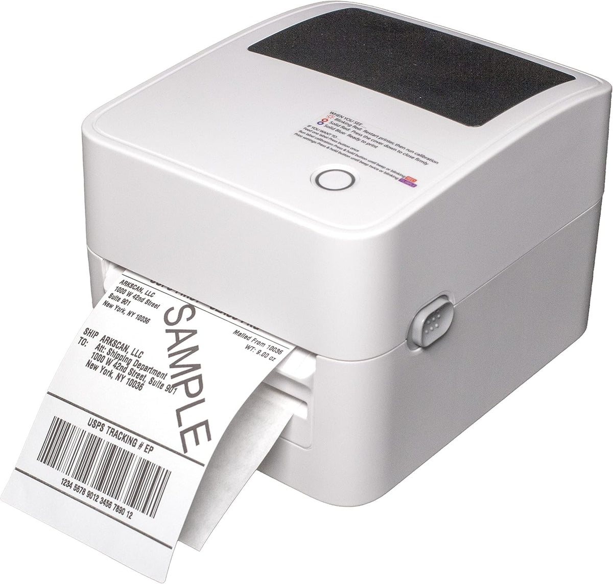 2054K-AP Auto Peel Shipping Label Printer, Separate Label from Backsheet Automatically, Print on Windows Mac Chromebook via USB, Print Wireless for BT on Windows ONLY, UPS USPS FedEx
