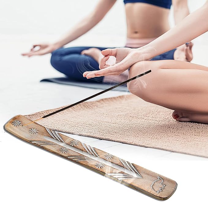 Satya White sage Incense Sticks, Satya sai Baba Insenses 15gmx3 (45 gm) Pack with Raajsee Incense Holder Bundle, Satya Nag Champa Natural Incense
