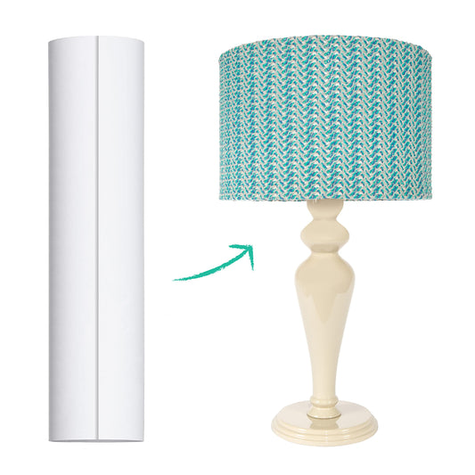 I Like That Lamp Styrene Sheet for Lampshade (17.5" Height x 64"" Length) - Adhesive Roll for DIY Round Drum Lamp Shade - Repair Damaged Shades - Make a New Lampshade - Compatible With All Materials"