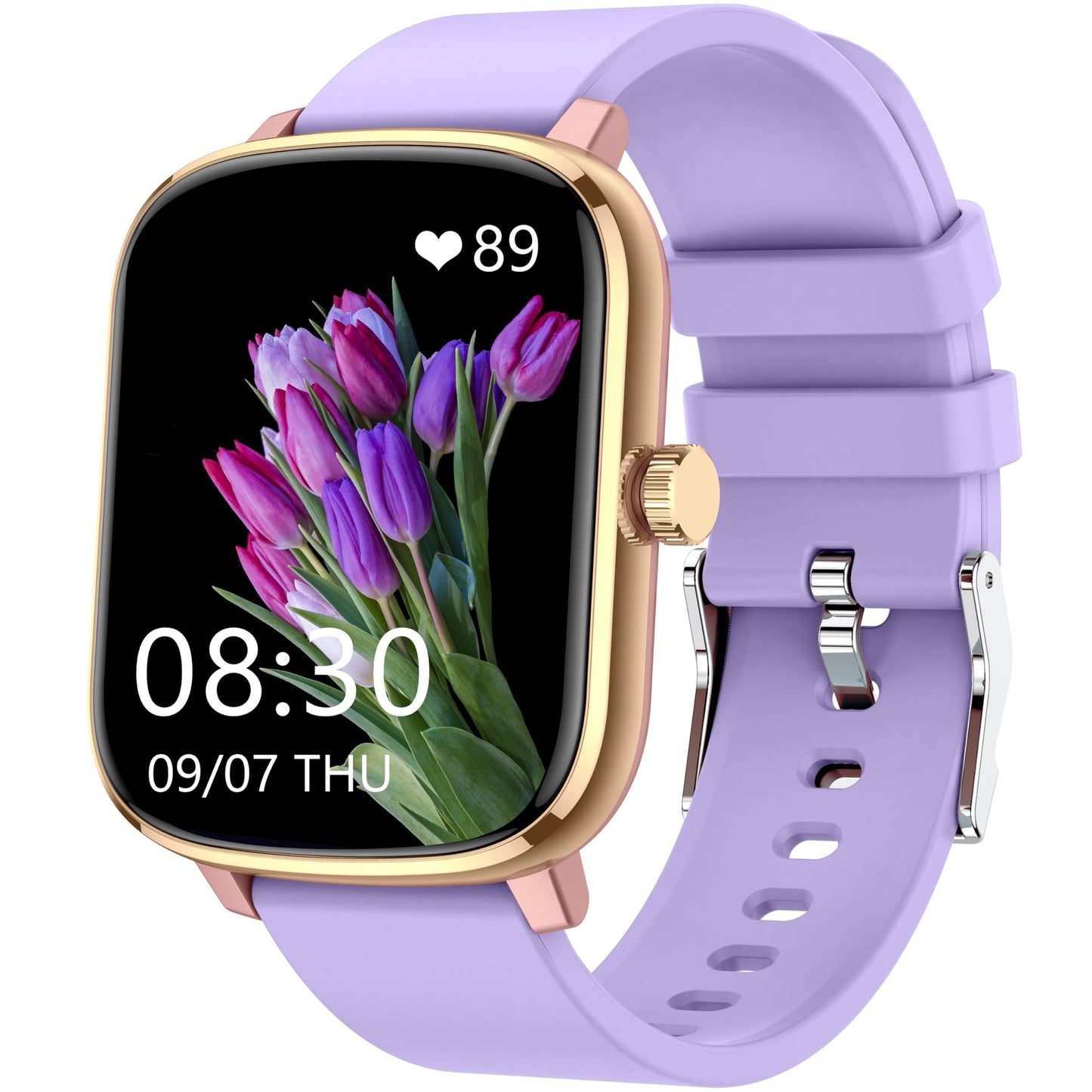 Popglory Smart Watch, 1.69'' Fitness Watch Women Men with Heart Rate, Blood Pressure, Blood Oxygen & Sleep Monitor, 110 Sports Modes Fitness Tracker, Waterproof Pedometer Compatible Android iPhone