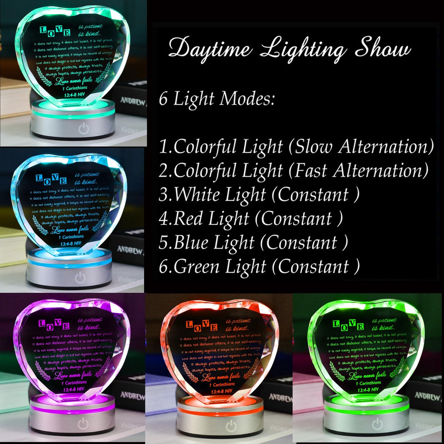Qianwei Wedding Gifts for Couples Unique 2025 - Happy Anniversary Marriage Gift Crystal Keepsake - Engagement Gifts Bridal Shower Gifts for Bride and Groom Engagement Newlywed Mr and Mrs Gifts
