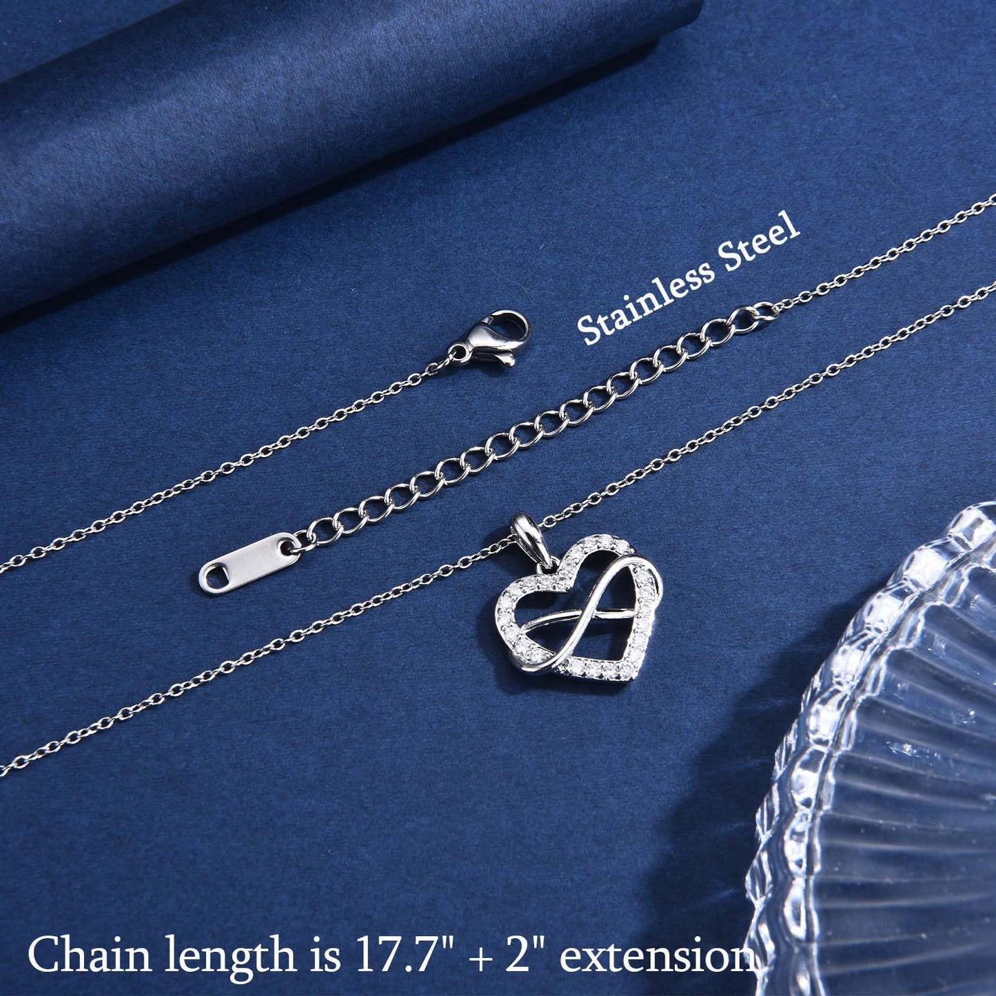 Sister Gifts from Sister Brother, Trendy Infinity Hearts Sister Necklace as Big Sister Christmas Birthday Mothers Day Valentines Day Easter Stocking Stuffers Graduation Back to Shool Gifts Presents