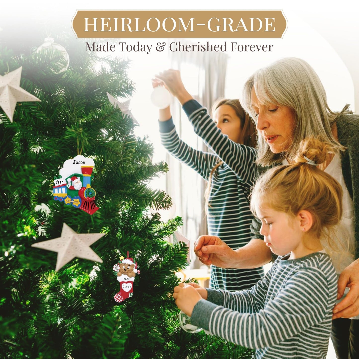 Personalized Snowman Ornaments 2024 - Fast & Free 24h Customization – Winter Snowman Christmas Decorations with Name - Comes Gift-Wrapped for Kids, Boys & Girls 2-10 - Kids Cute Snowman Ornament