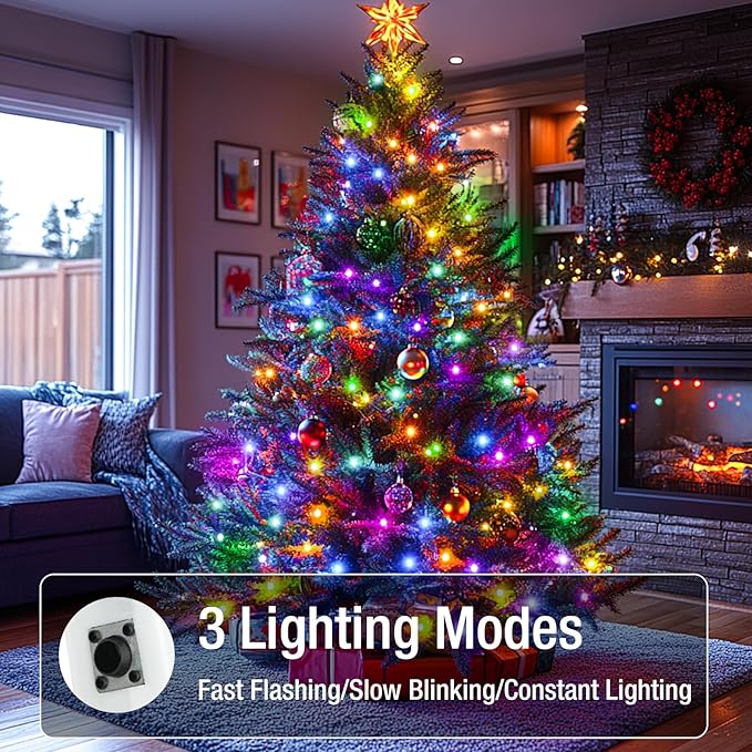 10 Pack Fairy Lights Battery Operated - 7ft 20 Led Twinkle Lights 3 Modes, Bulk Mini String Lights Waterproof for Mason Jars Vases DIY Party Wedding Decoration Christmas -Multi-Colored