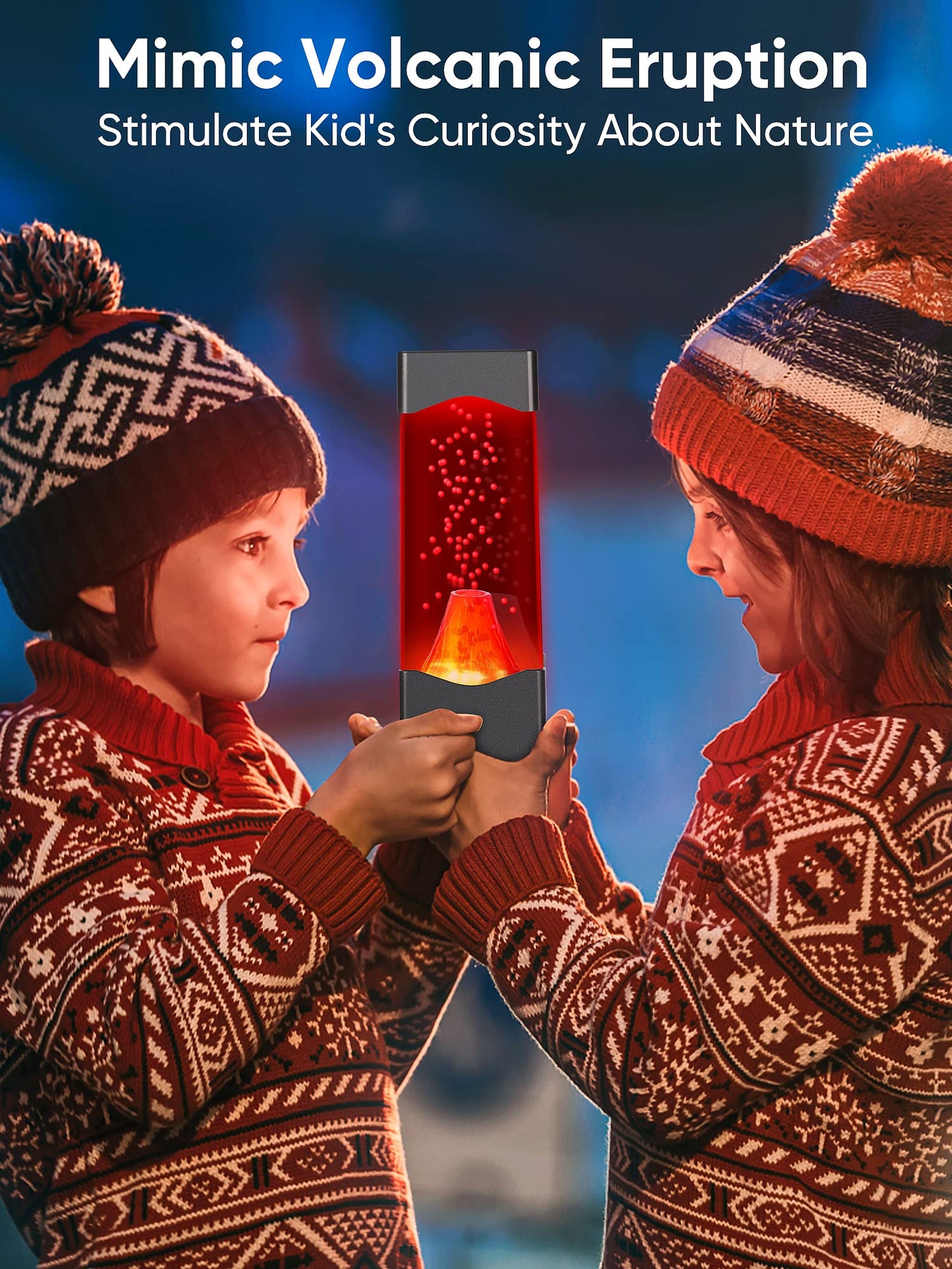 TNOIE Night Light for Kids,USB Powered Volcano Lamps,Relaxing Nightlight for Kids & Adults,Room Office Desktop Volcano Decoration Mood Night Light, Novelty Gifts for Adults Boys Girls