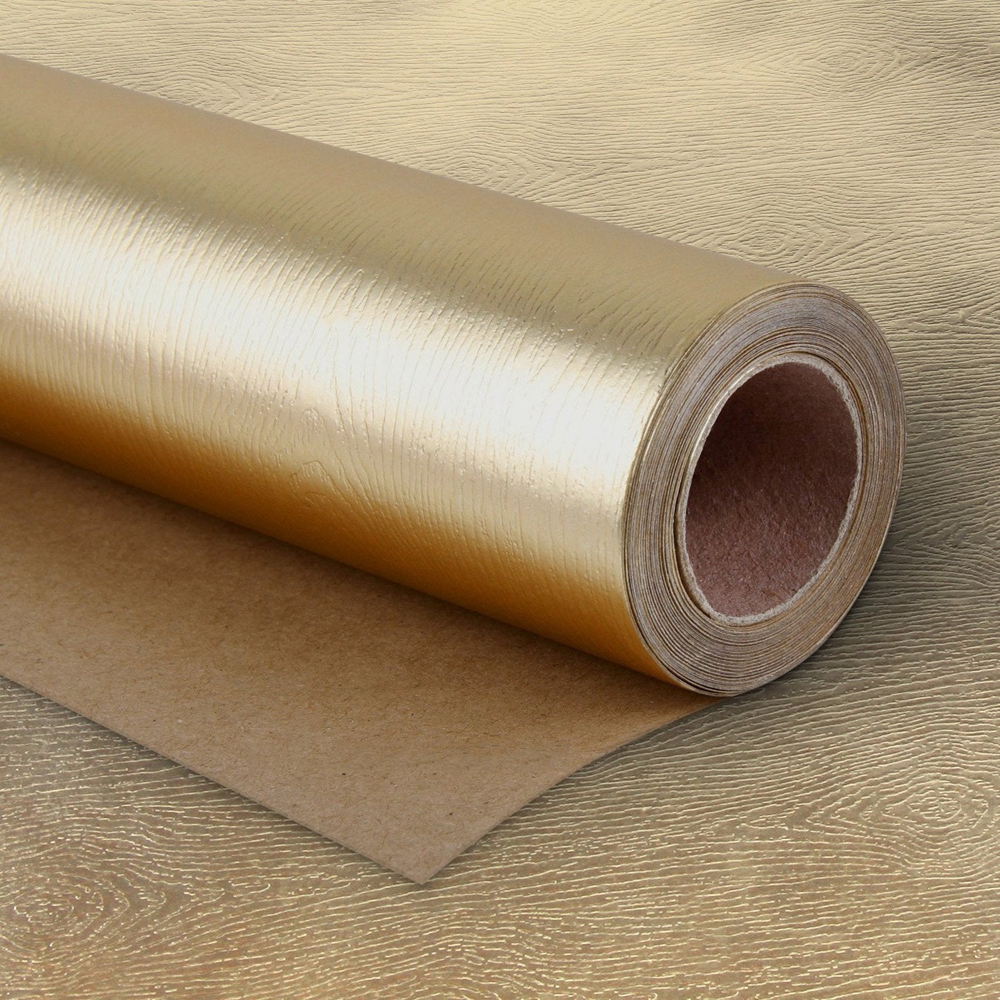 WRAPAHOLIC 30 Inch Gold Wrapping Paper Roll - Jumbo Roll Basic Texture Matte Gold for Birthday, Holiday, Wedding, Baby Shower Wrap - 30 inch x 16.5 feet