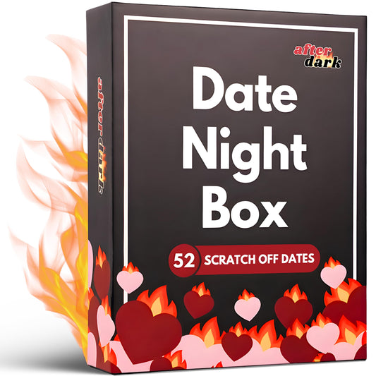 Date Night Box: After Dark – 52 Spicy & Intimate Scratch Off Date Night Ideas – Adult Couples Bedroom Game for Husband, Wife, Boyfriend, Girlfriend – Gifts for Anniversary, Wedding, Birthday, 17+