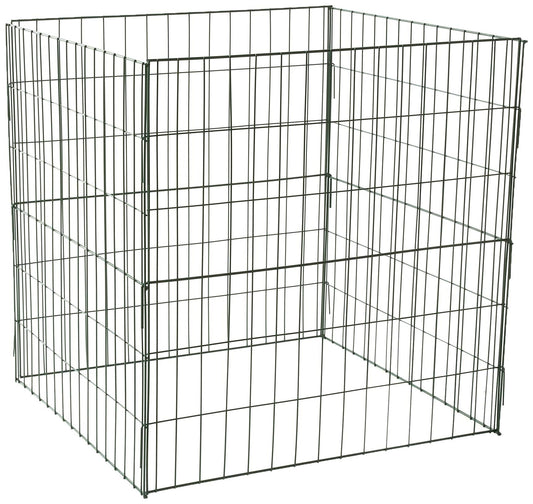 Bosmere K765 Wire Compost Bin – 30" x 30" x 30" Outdoor Composting Bin with Front Access Door, Easy-Assembly Garden Compost Container