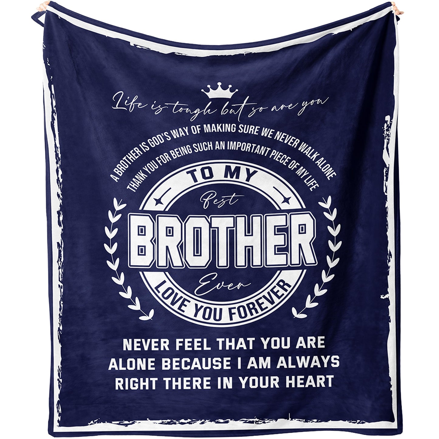 Gifts for Brother, Brother Birthday Gifts from Sister, to My Brothers Blanket, Graduation Gift for Brothers, Soft Flannel Throw Blanket 60" x 50"