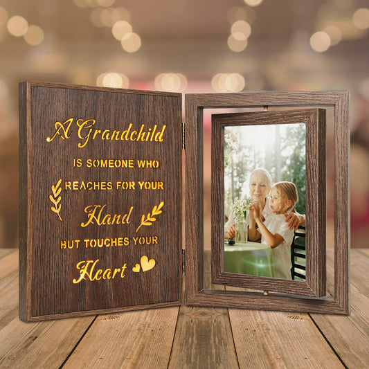 EYITUPC Light Up Grandparents Picture Frame - Grandma Grandpa Picture Frame for New Grandma Gifts, Grandparents Gifts, Mother's Day, Father's Day, Birthday