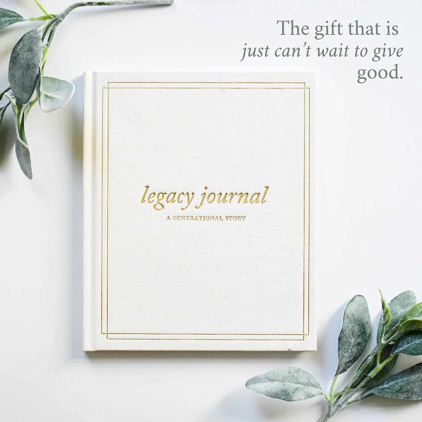 DUNCAN & STONE PAPER CO. Grandparents Legacy Journal - Legacy Book For Parents & Grandparents - Keepsake Grandparents Book - Gifts For Grandparents (Ivory, 85 Pages)