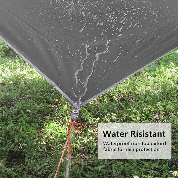 Unigear Hammock Rain Fly Waterproof Tent Tarp, UV Protection and PU 3000mm Waterproof, Lightweight for Camping, Backpacking and Outdoor Adventure