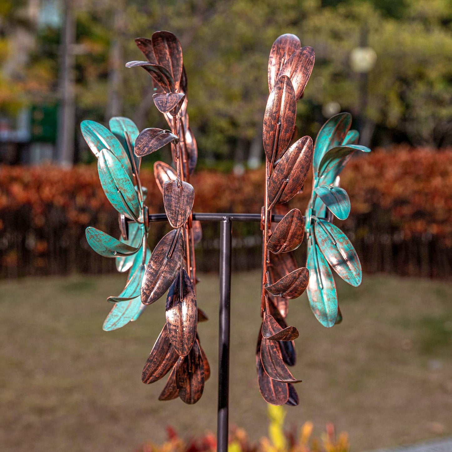 Stargarden Wind Spinners Outdoor Metal Large 360 Degrees Kinetic Wind Sculptures& Spinners Yard Art Outdoor Garden Decor