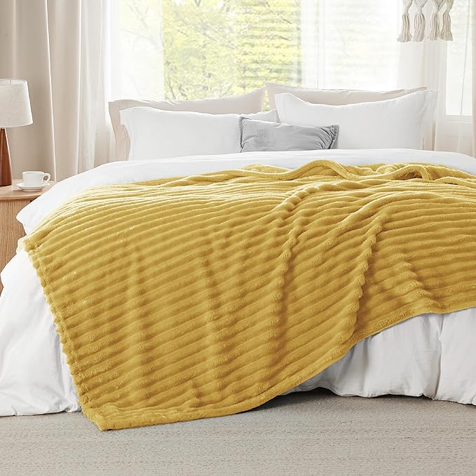 Bedsure GentleSoft Honey Fleece Blanket for Couch - Cozy Soft Blankets for Women, Cute Small Throws for Girls, 108x90 Inches