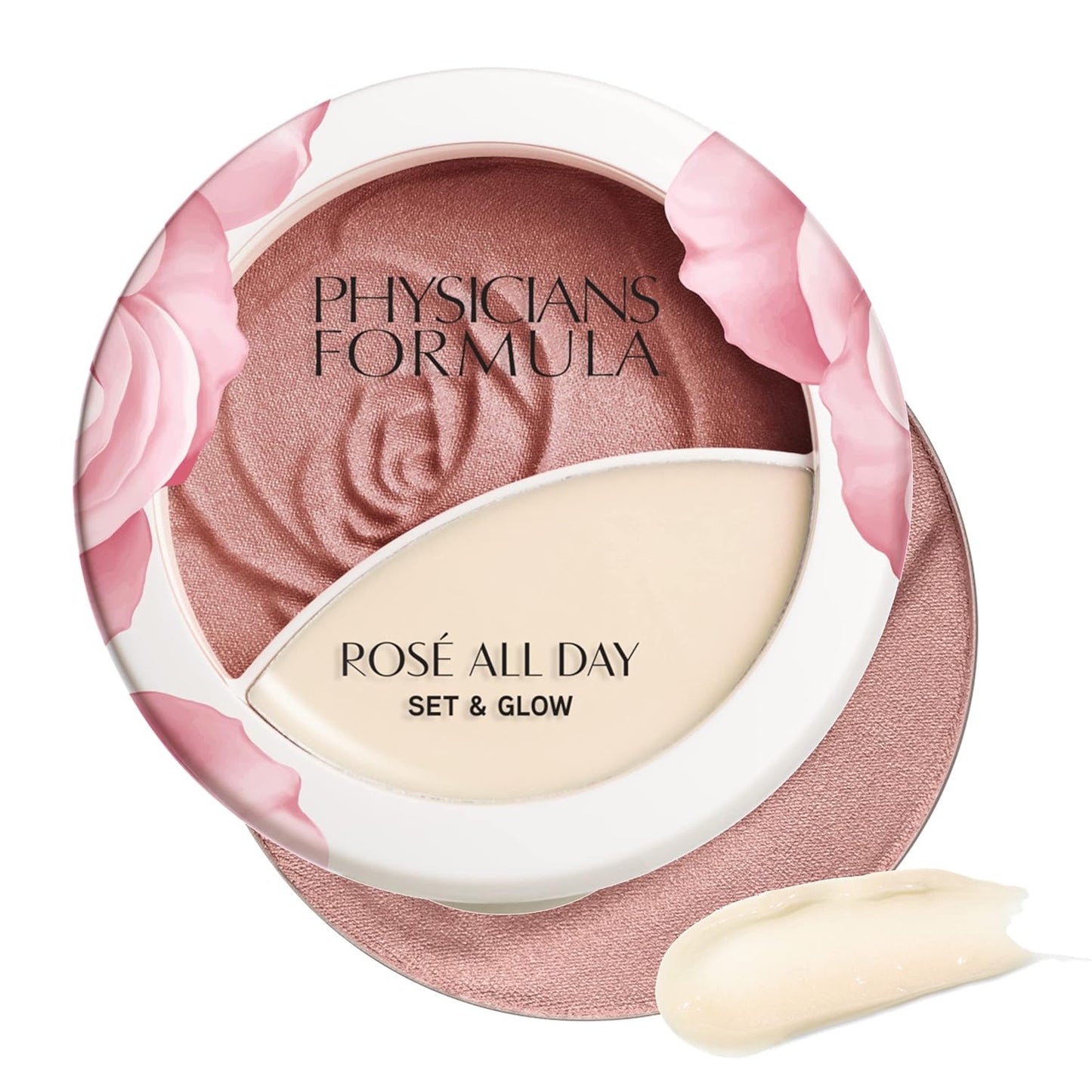 Physicians Formula RosÃ© All Day Set & Glow Highlighter Face Makeup Powder Brightening Rose, Dermatologist Approved