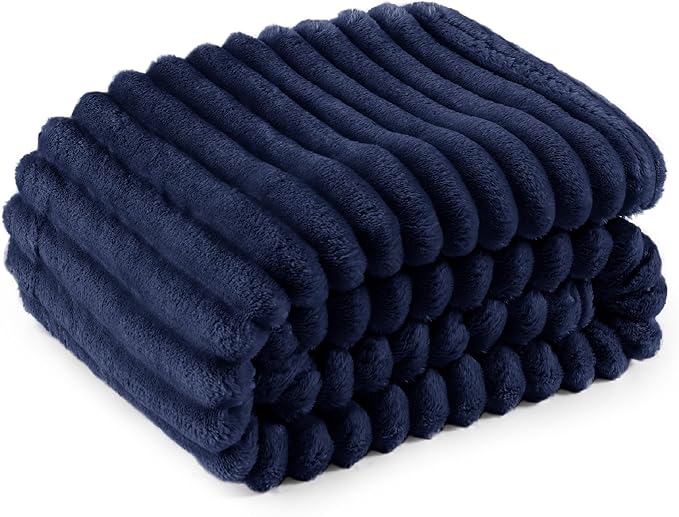 Bedsure GentleSoft Blue Twin Blanket for Bed - Cozy Soft Blankets for Women, Cute Large Throws for Girls, 66x90 Inches