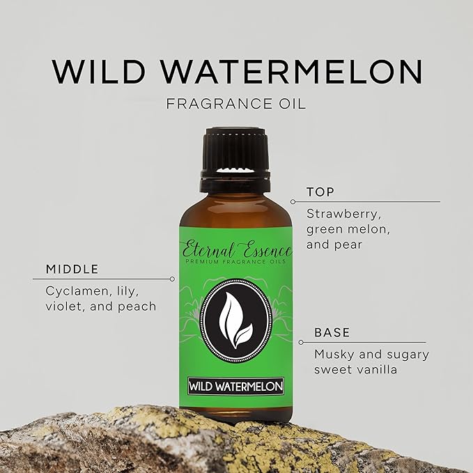 Eternal Essence Oils Wild Watermelon 30ml Premium Fragrance Oil - for Candle, Soap Making, Aromatherapy, Diffusers, Home Care, & Humidifiers