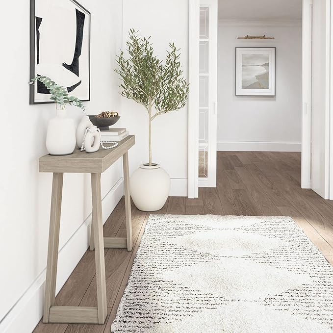 Plank+Beam Solid Wood Console Table, 36 Inch, Sofa Table, Narrow Entryway Table for Hallway, Behind The Couch, Living Room, Foyer, Easy Assembly, Seashell