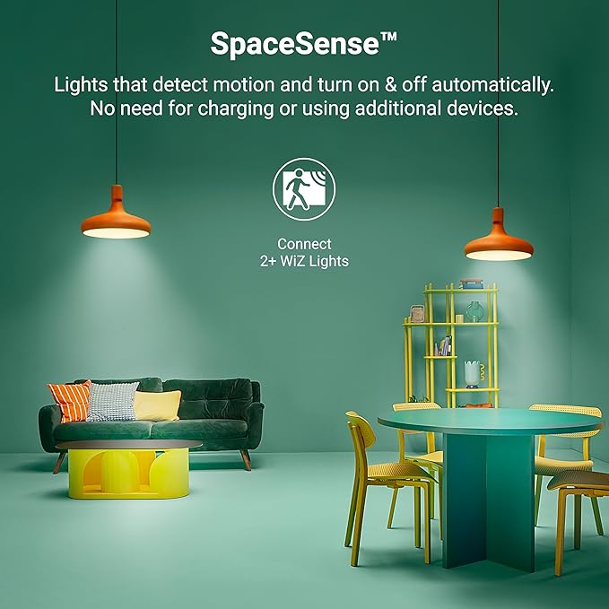 HALO 5/6" Dual Zone Smart Wi-Fi Recessed LED Light Powered by WiZ Pro 4-Pack, Dimmable Full Color w/SpaceSense, Smart Home Ready RLWZDZT56-4PK