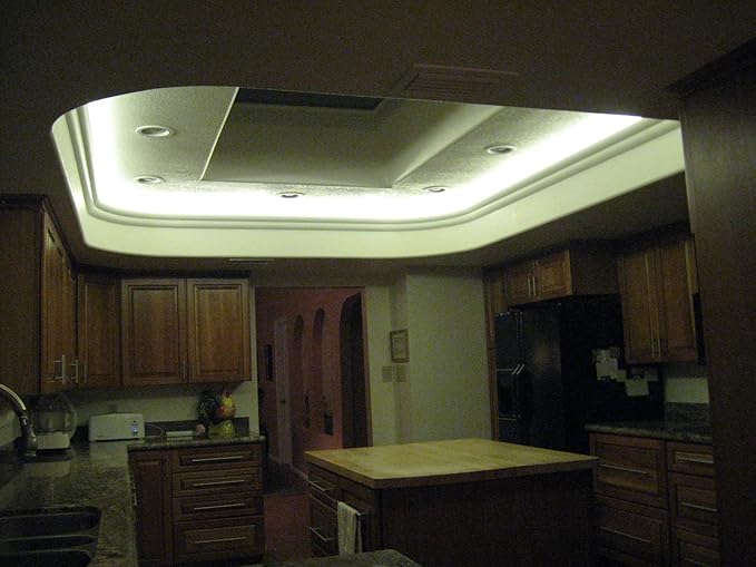 Inspired LED Cut and Connect Series Kit: Super Bright Cool White - 39.5ft/ 12m Flexible LED DIY Kit Kitchen Lighting | Under Cabinet Lighting | 6000 K | Dimmable