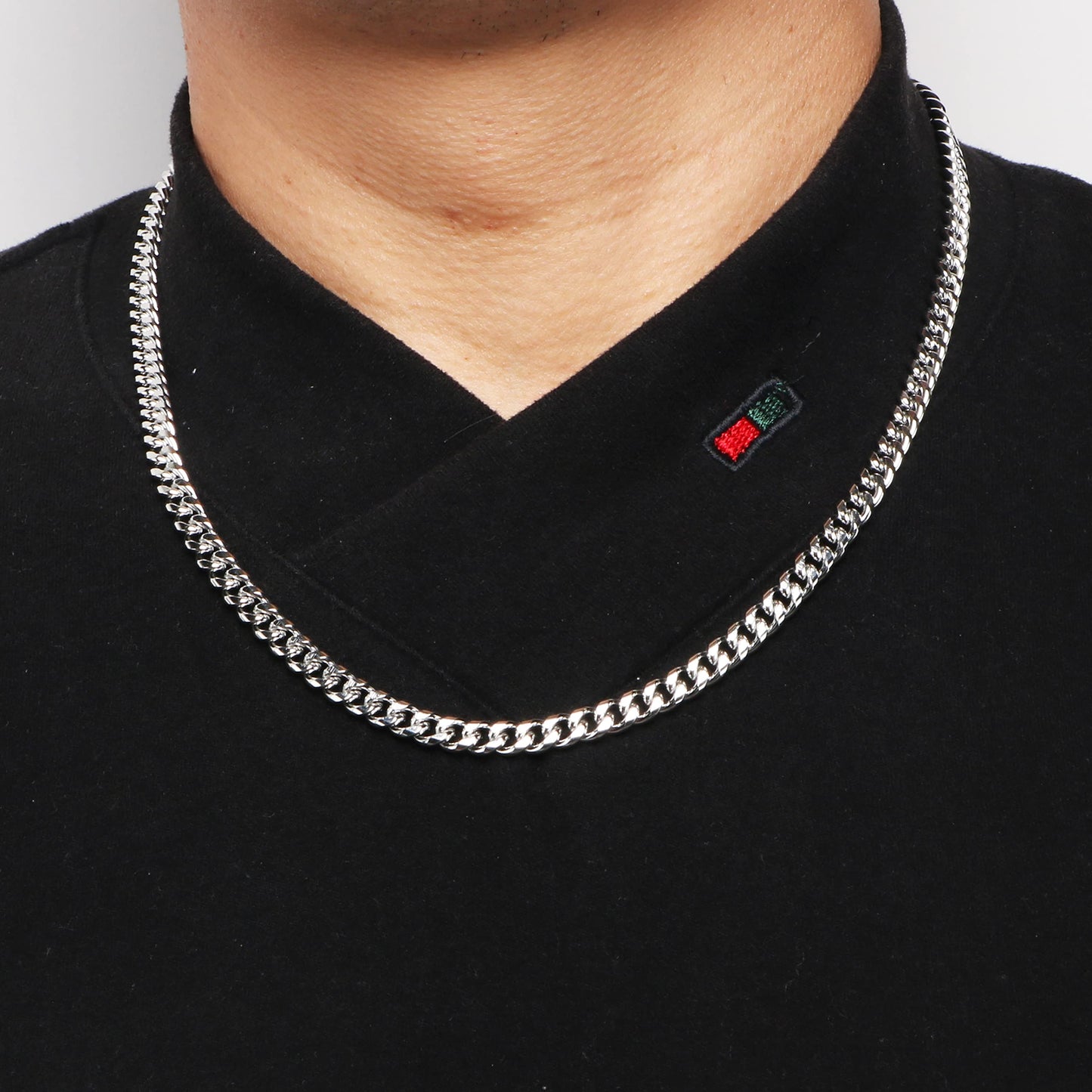 JoycuFF Birthday Gifts for Boyfriend Husband Anniversary Cuban Chain Necklace Stainless Steel Chain 6MM 26Inches Hip Hop Jewelry