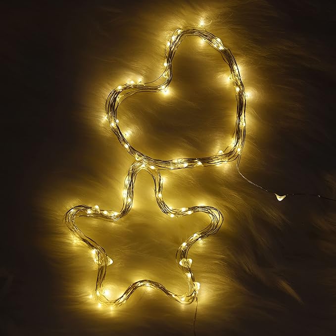 Karlling USB Plug in LED Fairy Lights,5 Packs of 50 LED Bulbs 16 Ft Silver Wire Starry String Lights for Bedroom Patio Garden Party Wedding Commercial Lighting (Warm White)