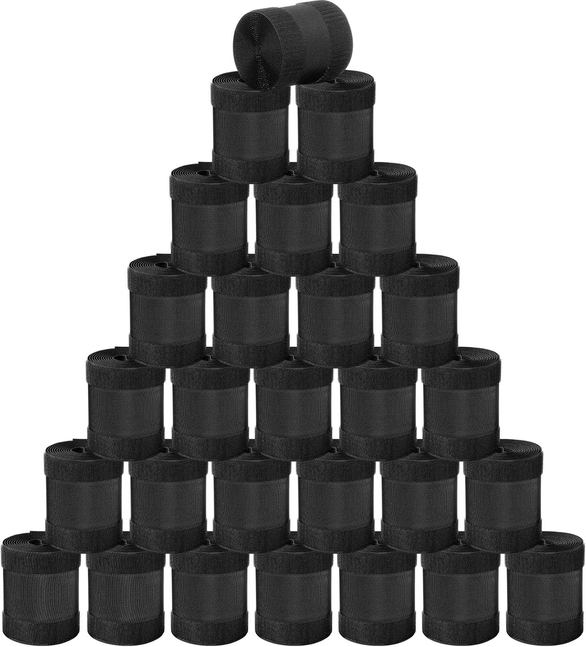 WILLBOND Cable Grip Floor Cable Cover Cords Cable Protector Cable Management Only for Commercial Office Carpet (Black,295.28 ft)