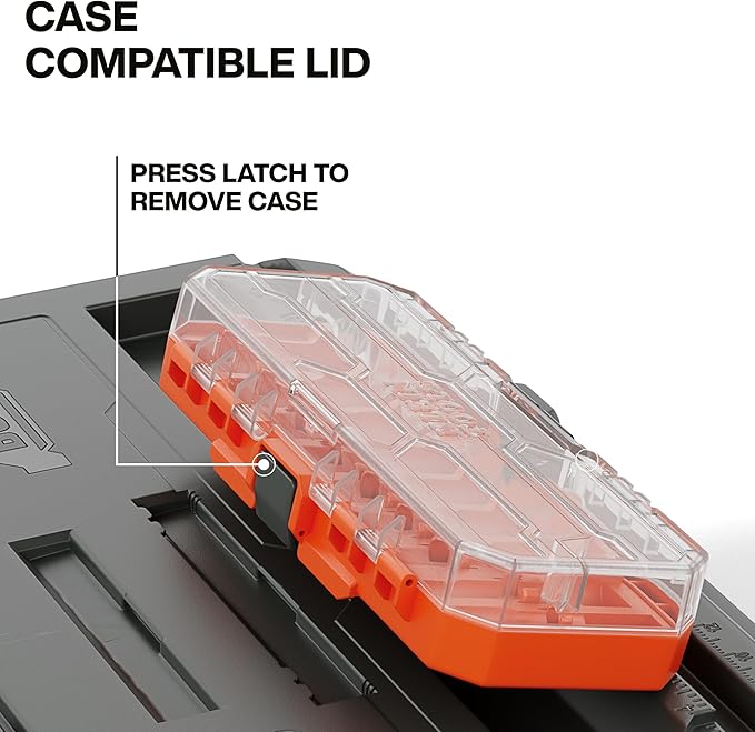 Klein Tools 54300MBX MODbox Small Tool Box, Heavy Duty Organizer with Removable Tray, Water and Debris Resistant, Stackable Module