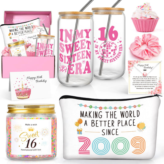 16th Birthday Gifts for Girls, Best Popular Gifts for 16 Year Old Girls Born in 2009, In My Sweet 16 Era Gift Set with Sweet 16 Gifts, Happy 16 Year Old Girl Birthday Present Ideas for Her 2025