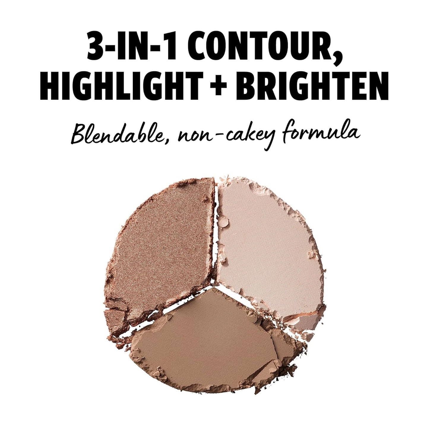 NYX PROFESSIONAL MAKEUP 3 Steps to Sculpt, Face Sculpting Contour Palette - Fair