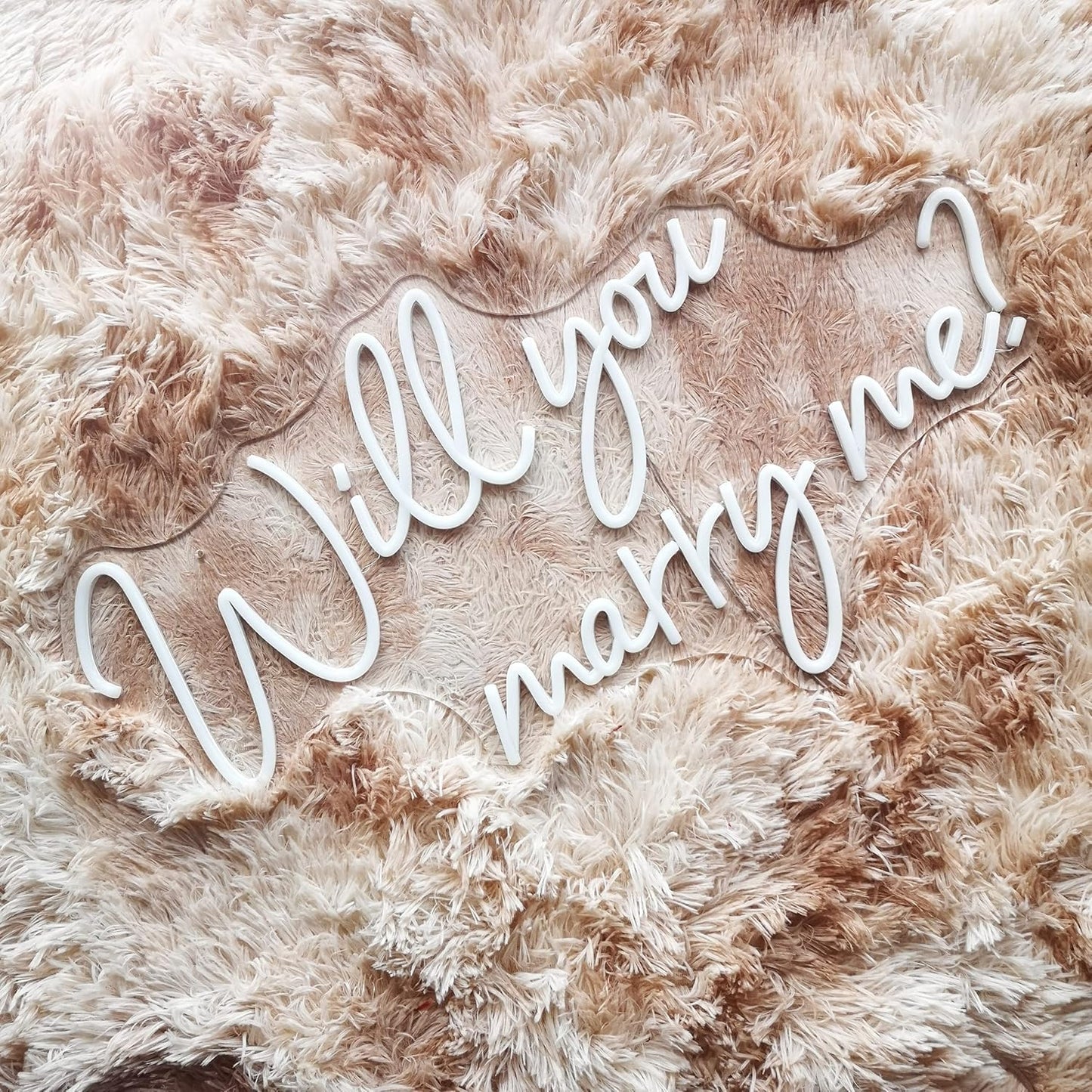 Will You Marry Me Neon Sign 25.2"×15"" Warm White with Lights for Proposal Wedding Decorations Marry Me Sign for Engagement Romantic Neon Sign Wall Art for Wife (25 x 15)"