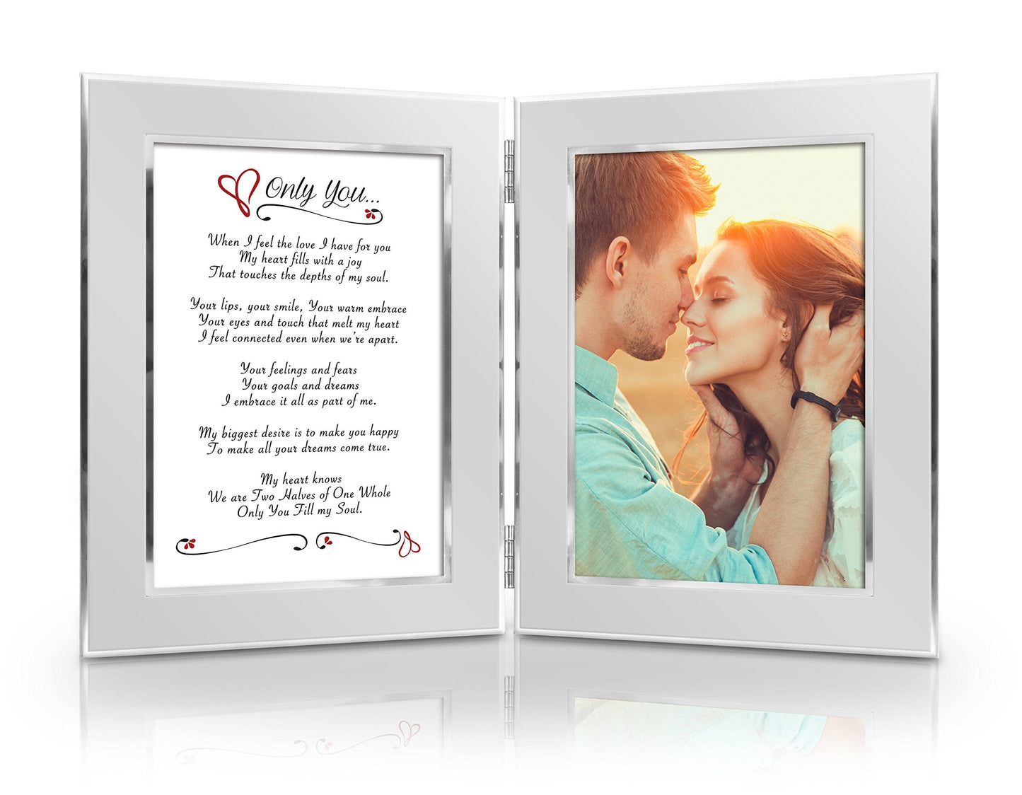 BEST Romantic Christmas Gift Valentine Anniversary, Gift for Her, Him, Wife, Husband, Girlfriend, Boyfriend, Soulmate, Lover. Date Night Gift. Romantic Poem + Your Favorite Photo = Custom Poetry Gift