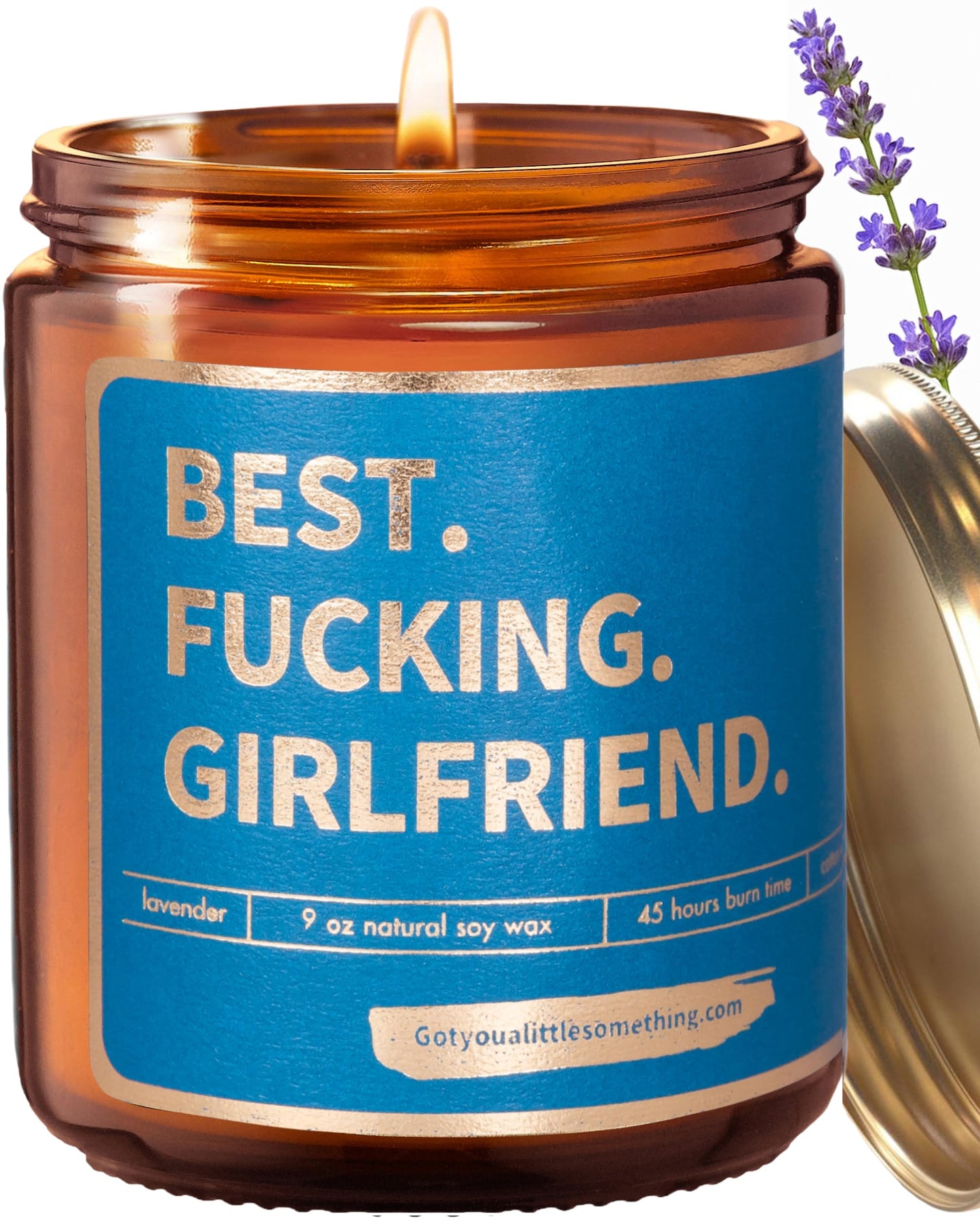 Gift for Girlfriend - Funny Birthday Candle for Girlfriend Romantic Present from Boyfriend - Unique Anniversary Candles Valentines Present Stocking Stuffer Christmas Gifts for GF Her Women