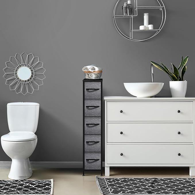 Sorbus Kids Dresser with 5 Drawers - Storage Unit Organizer Chest for Clothes - Bedroom, Kids Room, Nursery, & Closet
